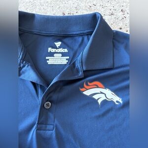 Fanatics Blue Polo with Denver Broncos Logo